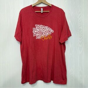 Bella Canvas KC Chiefs football shirt size 2X